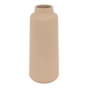 Βάζο Breal pakoworld κεραμικό σε μπεζ απόχρωση Φ12x30εκ-199-000653