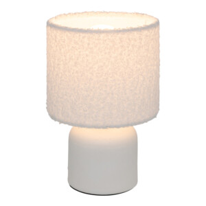 Επιτραπέζιο φωτιστικό Jela pakoworld σε λευκή απόχρωση Φ14x22εκ-199-000676