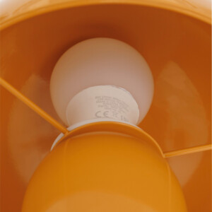 Επιτραπέζιο φωτιστικό Mushi pakoworld μέταλλο σε κίτρινη απόχρωση Φ20x24