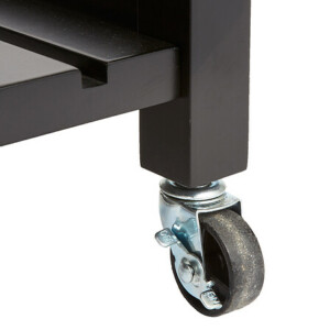 Τρόλεϊ-Ραφιέρα Claude pakoworld mdf μαύρο - φυσικό  58x48x87.5εκ-199-000686