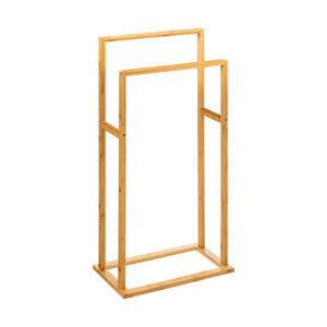 Κρεμάστρα πετσετών δαπέδου Dasmal pakoworld μπαμπού σε φυσική απόχρωση 42x24.2x81.5εκ-199-000687