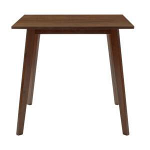 Tραπεζαρία Benson - Orlean pakoworld σετ 5τμχ καρυδί - ύφασμα μπεζ 80x80x75εκ-200-000176