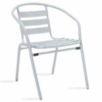 Τραπεζαρία Watson-Tade pakoworld σετ 3τεμ μέταλλο μαύρο-γυαλί Φ60x70εκ-200-000311