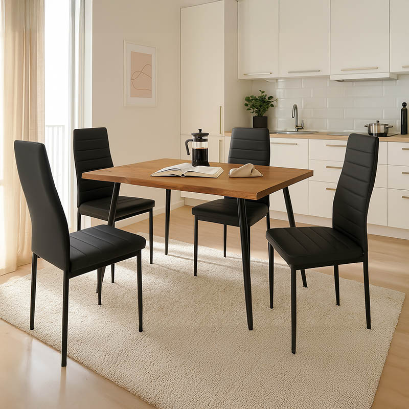 Τραπεζαρία Neve-Parker pakoworld σετ 5τμχ 120x80x75εκ-200-000471 Τραπεζαρία Neve-Parker pakoworld σετ 5τμχ 120x80x75εκ-200-000471