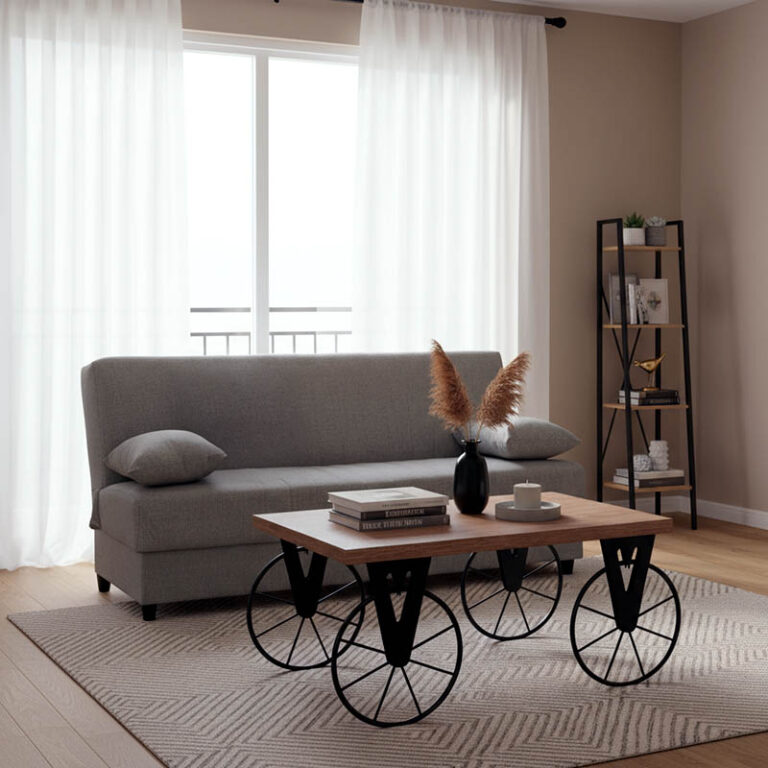 Φοιτητικό πακέτο επίπλων σαλονιού Living 6 pakoworld σετ 3 τμχ-200-000613