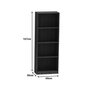 Φοιτητικό πακέτο επίπλων γραφείου Payton-Presley pakoworld ανθρακί-wenge σετ 2 τμχ-200-000716