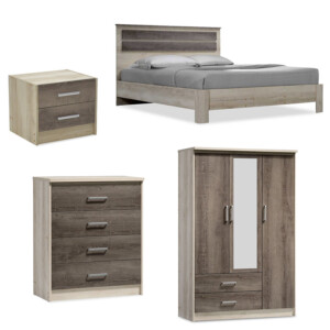 Φοιτητικό πακέτο επίπλων υπνοδωματίου DreamCatcher 4 pakoworld σετ 4 τμχ-200-000722