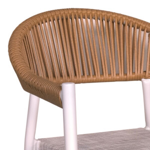 Τραπεζαρία Kliton - Elation σετ 3τεμ pakoworld αλουμίνιο σε λευκή απόχρωση 80x80x74εκ-200-000794