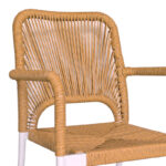 Τραπεζαρία Kliton - Norture σετ 3τεμ pakoworld αλουμίνιο σε λευκή απόχρωση 80x80x74εκ-200-000798