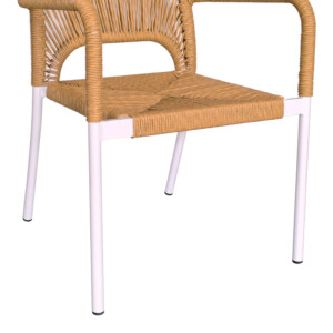 Τραπεζαρία Kliton - Norture σετ 3τεμ pakoworld αλουμίνιο σε λευκή απόχρωση 80x80x74εκ-200-000798