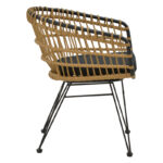 Τραπεζαρία Kliton-Naoki A σετ 3τεμ pakoworld ανθρακί αλουμίνιο και μέταλλο σε μαύρη απόχρωση 80x80x74εκ-200-000853