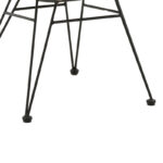 Τραπεζαρία Kliton-Naoki A σετ 3τεμ pakoworld ανθρακί αλουμίνιο και μέταλλο σε μαύρη απόχρωση 80x80x74εκ-200-000853