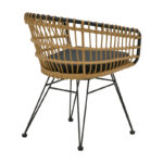 Τραπεζαρία Kliton-Naoki B σετ 5τεμ pakoworld ανθρακί αλουμίνιο και μέταλλο σε μαύρη απόχρωση 80x80x74εκ-200-000854