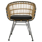 Τραπεζαρία Kliton-Naoki B σετ 5τεμ pakoworld ανθρακί αλουμίνιο και μέταλλο σε μαύρη απόχρωση 80x80x74εκ-200-000854