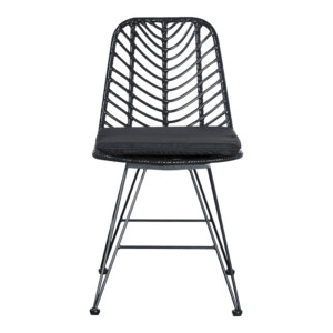 Τραπεζαρία Kliton-Naoki σετ 5τεμ pakoworld ανθρακί αλουμίνιο και μέταλλο σε μαύρη απόχρωση 80x80x74εκ-200-000856