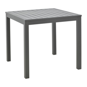 Τραπεζαρία Kliton-Naoki σετ 5τεμ pakoworld ανθρακί αλουμίνιο και μέταλλο σε μαύρη απόχρωση 80x80x74εκ-200-000856