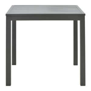 Τραπεζαρία Kliton-Naoki σετ 5τεμ pakoworld ανθρακί αλουμίνιο και μέταλλο σε μαύρη απόχρωση 80x80x74εκ-200-000856