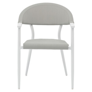 Τραπεζαρία Kliton-Pino σετ 7τεμ pakoworld αλουμίνιο σε λευκή απόχρωση 150x80x74εκ-200-000876