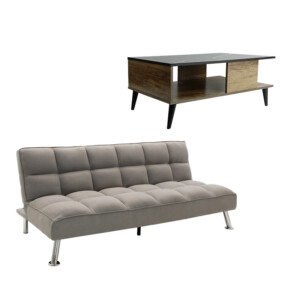 Φοιτητικό πακέτο επίπλων σαλονιού Smooth pakoworld σετ 2τεμ-200-000893