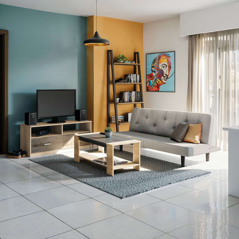 Φοιτητικό πακέτο επίπλων σαλονιού Ease pakoworld σετ 3τεμ-200-000895 Φοιτητικό πακέτο επίπλων σαλονιού Ease pakoworld σετ 3τεμ-200-000895