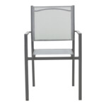 Τραπεζαρία Watson-Confidence σετ 3τεμ pakoworld μέταλλο σε ανθρακί απόχρωση 70x70x70εκ-200-000916