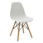 Τραπεζαρία Julita-Balou pakoworld σετ 5τεμ pp-mdf λευκo Φ100x73εκ-200-001006