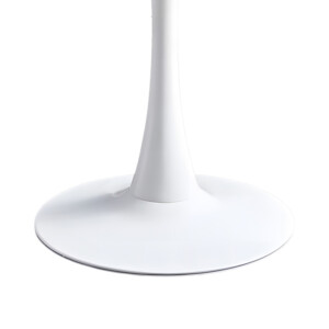 Τραπεζαρία Elijah-Aurora I pakoworld σετ 3τεμ pp σε λευκή-γκρι απόχρωση Φ60x74εκ-200-001151