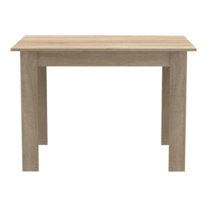 Τραπεζαρία Manka-Caron pakoworld σετ 5τεμ σε sonoma-μαύρη απόχρωση 110x80x77εκ-200-001169