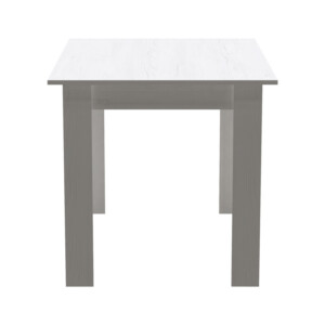 Τραπεζαρία Manka-Ezra pakoworld σετ 5τεμ σε λευκή απόχρωση 110x80x77εκ-200-001251