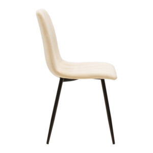 Τραπεζαρία Balou-Noor pakoworld σετ 5τεμ MDF μαύρο-μπεζ Φ120x73εκ-200-001417