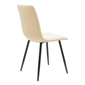 Τραπεζαρία Balou-Noor pakoworld σετ 5τεμ MDF μαύρο-μπεζ Φ120x73εκ-200-001417