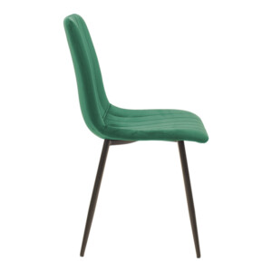 Τραπεζαρία Balou-Noor pakoworld σετ 5τεμ MDF μαύρο-κυπαρισσι Φ120x73εκ-200-001421