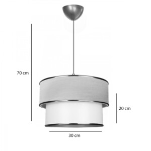 Φωτιστικό οροφής μονόφωτο PWL-1089 pakoworld Ε27 εκρού-χρυσό Φ30x20εκ-202-000063