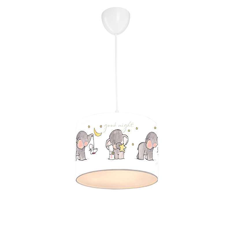 Παιδικό φωτιστικό οροφής μονόφωτο PWL-1094 pakoworld Ε27 λευκό-γκρι Φ24x20εκ-202-000075 Παιδικό φωτιστικό οροφής μονόφωτο PWL-1094 pakoworld Ε27 λευκό-γκρι Φ24x20εκ-202-000075