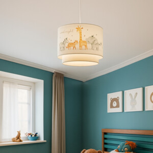 Παιδικό φωτιστικό οροφής μονόφωτο PWL-1097 pakoworld Ε27 λευκό-πορτοκαλί Φ30x20εκ-202-000108