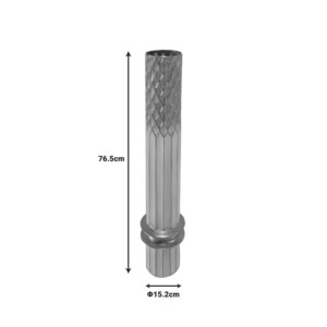 Διακοσμητικό βάζο δαπέδου Bruna Inart μέταλλο σε χρυσή και λευκή απόχρωση Φ15.2x76.5εκ-209-000007