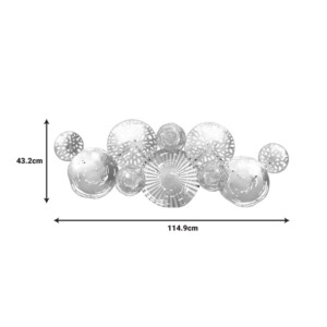 Διακοσμητικό τοίχου Dille Inart μέταλλο πολύχρωμο 114.9x4.4x43.2εκ-209-000013