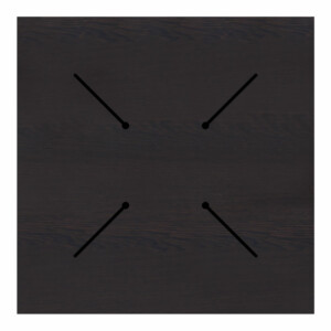 Επιφάνεια τραπεζιού Portico pakoworld HPL wenge 69x69εκ πάχους 12mm-215-000014