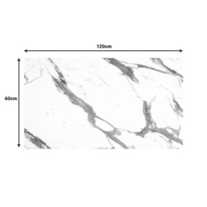 Επιφάνεια τραπεζιού Melody pakoworld HPL λευκό μαρμάρου 69x120εκ πάχους 12mm-215-000044