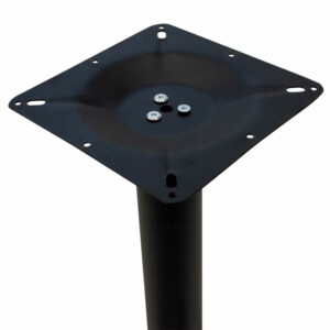 Βάση τραπεζιού bar μεσαίου ύψους Poise pakoworld μαντέμι τετράνυχη μαύρη 62x62x94εκ-217-000013