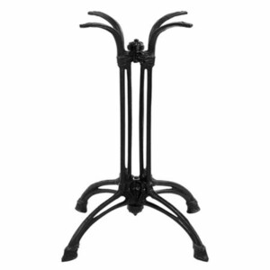 Βάση τραπεζιού Jewel pakoworld μαντέμι τετράνυχη μαύρη 72εκ-217-000021