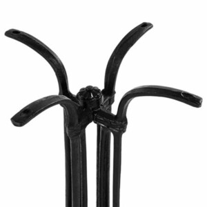 Βάση τραπεζιού Jewel pakoworld μαντέμι τετράνυχη μαύρη 72εκ-217-000021