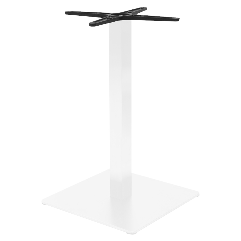 Βάση τραπεζιού bar Stofan pakoworld μεταλλική λευκή-μαύρη 45x45x108εκ-217-000037