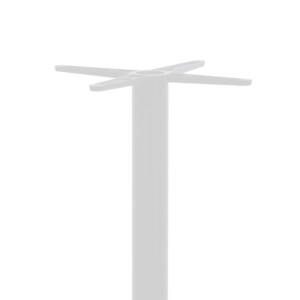 Βάση τραπεζιού bar Closet pakoworld μεταλλική λευκή-μαύρη Φ40x108εκ-217-000041