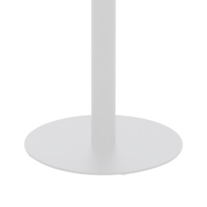 Βάση τραπεζιού bar Closet pakoworld μεταλλική λευκή-μαύρη Φ40x108εκ-217-000041