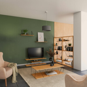 Έπιπλο τηλεόρασης Tars pakoworld sonoma-μαύρο 120x30x33εκ-225-000029