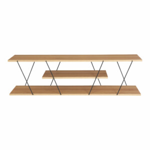 Έπιπλο τηλεόρασης Tars pakoworld sonoma-μαύρο 120x30x33εκ-225-000029