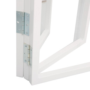 Τραπέζι πτυσσόμενο Talen pakoworld σε λευκή απόχρωση Φ80x74εκ-225-000059