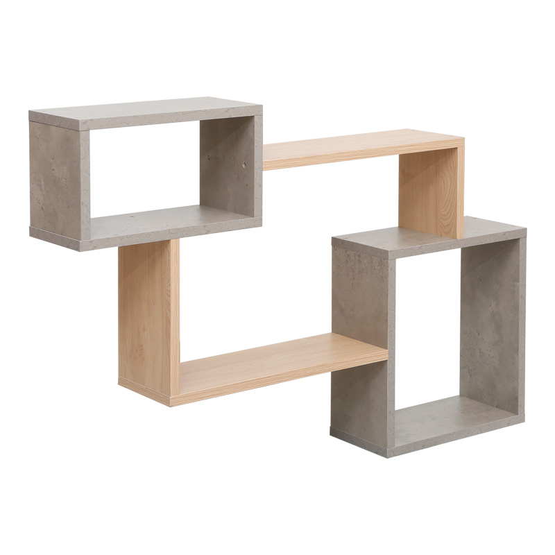 Ράφι τοίχου Beldra pakoworld σε φυσική με γκρι cement απόχρωση 84x15x57.8εκ-225-000068 Ράφι τοίχου Beldra pakoworld σε φυσική με γκρι cement απόχρωση 84x15x57.8εκ-225-000068