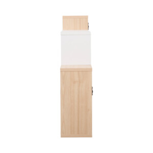 Ράφι τοίχου Beldra pakoworld σε φυσική απόχρωση με λευκό 84x15x57.8εκ-225-000069